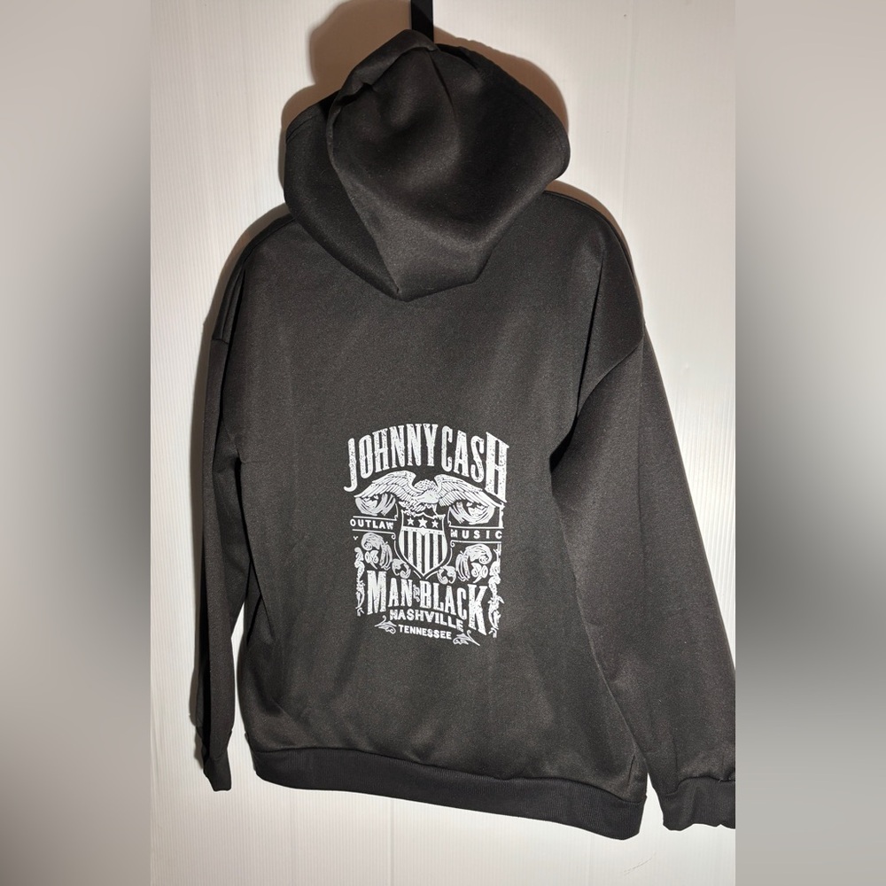 Johnny Cash Black Graphic sweatshirts